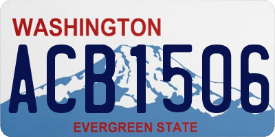 WA license plate ACB1506