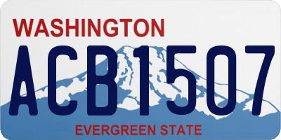 WA license plate ACB1507