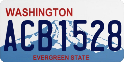 WA license plate ACB1528