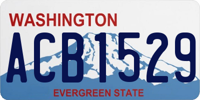 WA license plate ACB1529