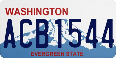 WA license plate ACB1544