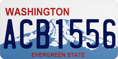 WA license plate ACB1556