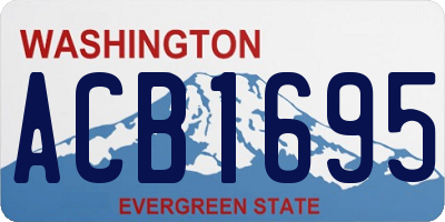 WA license plate ACB1695