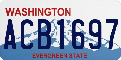 WA license plate ACB1697