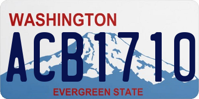 WA license plate ACB1710