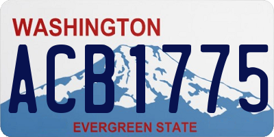 WA license plate ACB1775