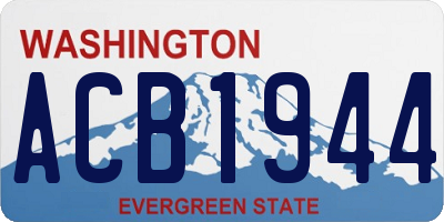 WA license plate ACB1944