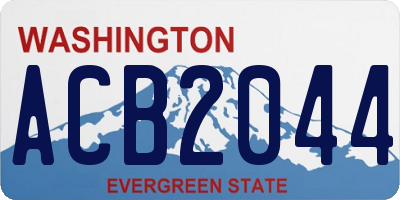 WA license plate ACB2044