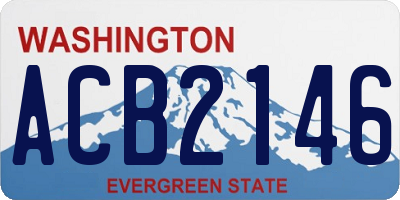 WA license plate ACB2146