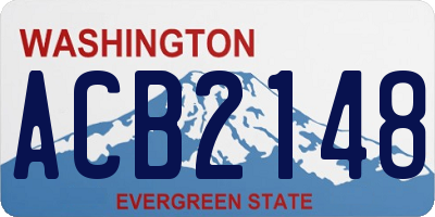WA license plate ACB2148