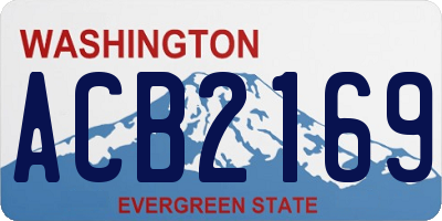 WA license plate ACB2169
