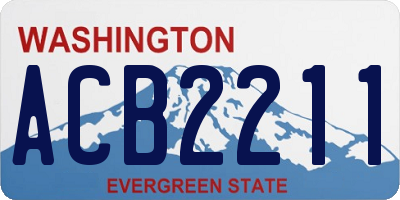 WA license plate ACB2211
