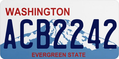 WA license plate ACB2242