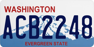 WA license plate ACB2248