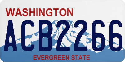 WA license plate ACB2266