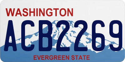 WA license plate ACB2269