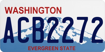 WA license plate ACB2272