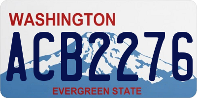 WA license plate ACB2276