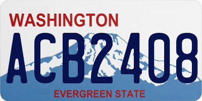 WA license plate ACB2408