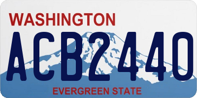 WA license plate ACB2440