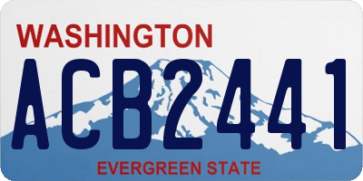 WA license plate ACB2441