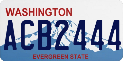 WA license plate ACB2444