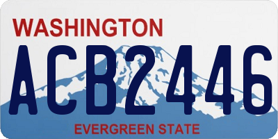 WA license plate ACB2446