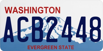 WA license plate ACB2448