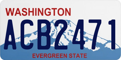 WA license plate ACB2471