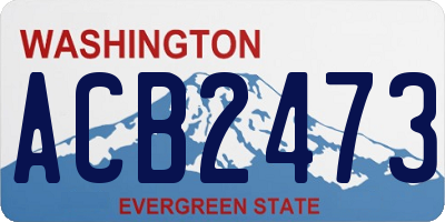 WA license plate ACB2473