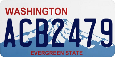 WA license plate ACB2479