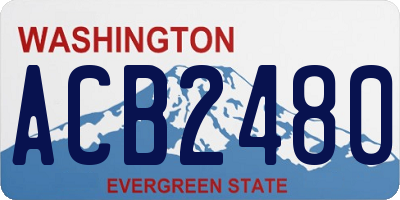 WA license plate ACB2480