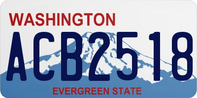 WA license plate ACB2518