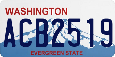 WA license plate ACB2519