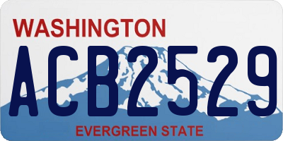 WA license plate ACB2529