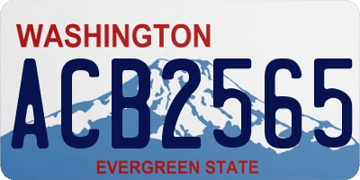 WA license plate ACB2565