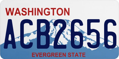 WA license plate ACB2656