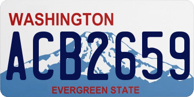 WA license plate ACB2659