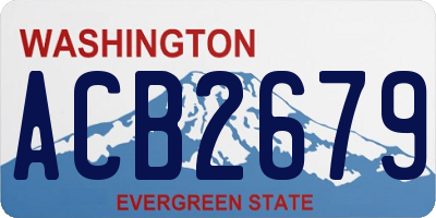 WA license plate ACB2679