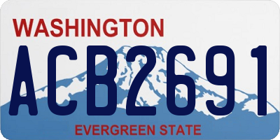 WA license plate ACB2691