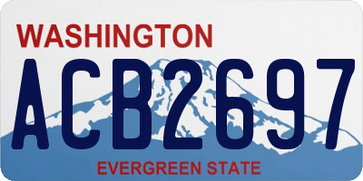 WA license plate ACB2697
