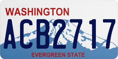 WA license plate ACB2717