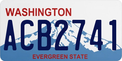 WA license plate ACB2741