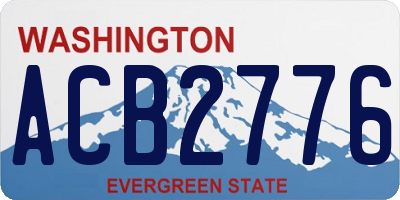 WA license plate ACB2776