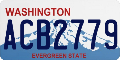 WA license plate ACB2779