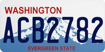 WA license plate ACB2782