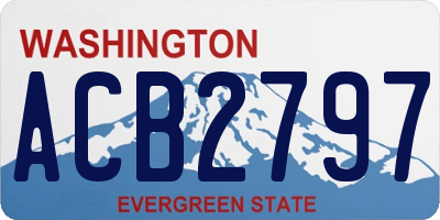WA license plate ACB2797