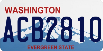 WA license plate ACB2810