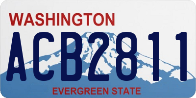 WA license plate ACB2811