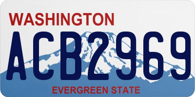 WA license plate ACB2969